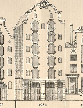 Keizersgracht 493, Tekening Caspar Philips