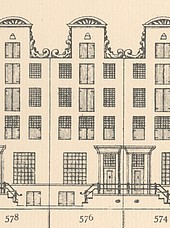 Keizersgracht 576 Tekening Caspar Philips