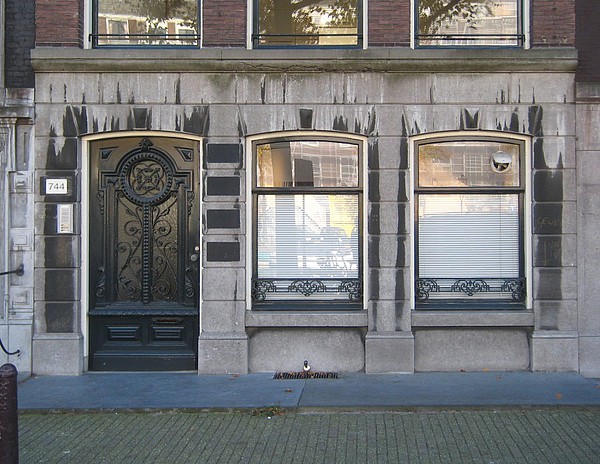 Keizersgracht 744 Voordeur op de begane grond