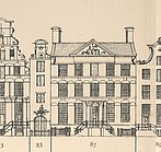 Keizersgracht 87 tekening Caspar Philips