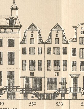 Keizersgracht 531, Tekening Caspar Philips