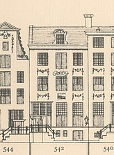 Keizersgracht 542 Tekening Caspar Philips