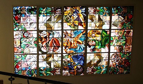 Keizersgracht 105, Glas in Lood in trappenhuis