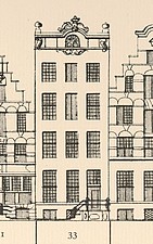 Keizersgracht 33, tekening Caspar Philips