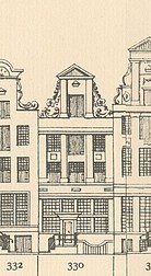 Keizersgracht 330, Tekening Caspar Philips