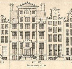 Herengracht 237-239, tekening Caspar Philips