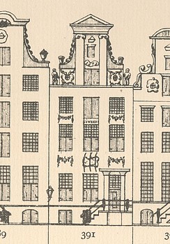 Keizersgracht 391, Tekening Caspar Philips