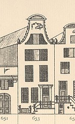 Keizersgracht 653, Tekening Caspar Philips