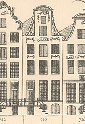 Keizersgracht 720 Tekening Caspar Philips