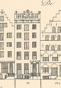 Keizersgracht 20, Tekening Caspar Philips