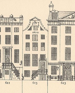 Herengracht 613, Tekening Caspar Philips