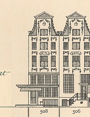 Keizersgracht 508,Tekening Caspar Philips