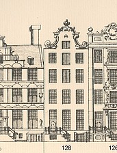 Herengracht 128 tekening Caspar Philips