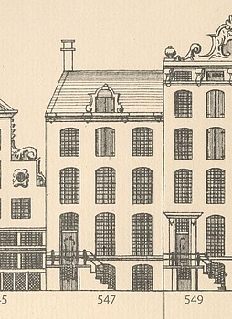 Keizersgracht 547, Tekening Caspar Philips