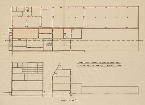 Keizersgracht 289 -291 schets tek 1912-1913 422 SAA 18