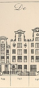 Herengracht 142 tekening Caspar Philips