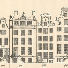 Keizersgracht 590-588 Tekening Caspar Philips