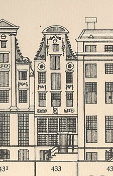 Keizersgracht 433, Tekening Caspar Philips