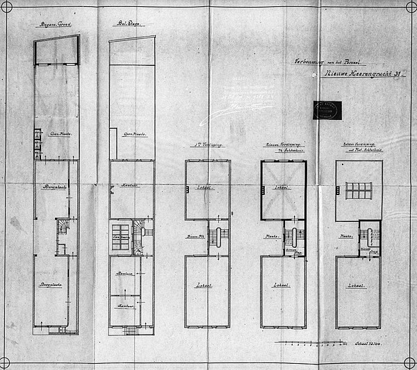 erengracht 031 1899 bouwtekening 1 SAA