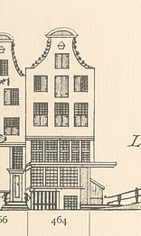 Keizersgracht  464,Tekening Caspar Philips