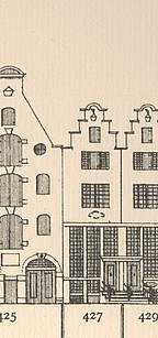 Keizersgracht 427, Tekening Caspar Philips