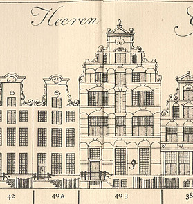 Herengracht 40 tekening Caspar Philips