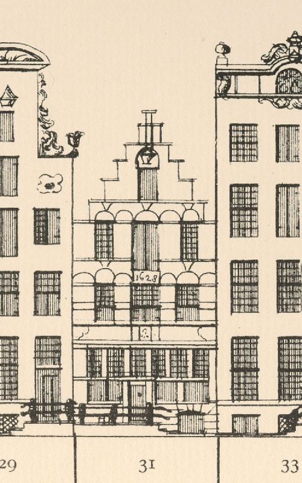 Keizersgracht 31 tekening Caspar Philips