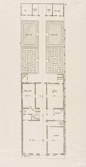 Herengracht 412 plattegrond beg en tuin Vingboons