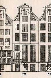 Herengracht 521, Tekening Caspar Philips