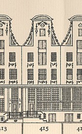 Keizersgracht 415, Tekening Caspar Philips