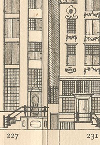 Herengracht 229, tekening Caspar Philips