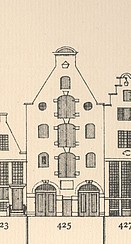 Keizersgracht 425, Tekening Caspar Philips